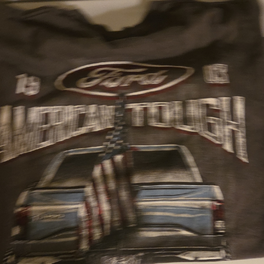 Ford Gray and Blue Graphic Tee